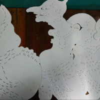 wayang putihan polosan punokawan isi 4