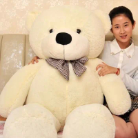 stuffed animal 140 cm teddy bear plush toy soft bear doll white colour gift w2918
