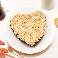 【樂活e棧】生日快樂造型-愛心巧克力蛋糕-6吋1顆(限卡 低澱粉 手作蛋糕)