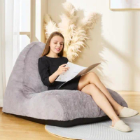 Bean Bag Chair Sofa Memory Foam Pre-Filled Bean Bag Chairs Stuffed Beanbag Sofa Lazy Bean Bag Sofa for Adults Reading &amp; Relaxing