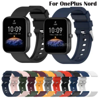 Fashion Silicone WatchBand For OnePlus Nord SmartWatch Strap Wristbands Bracelet For OnePlus Nord Strap WristBand Accessories