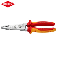 KNIPEX 13 76 200 ME Insulated Electrician's Metric Wire Stripper Plier VDE Tested Chrome-Plated 200 mm