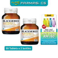 Blackmores Buffered C 30 tablets x 2 Bottles (TWIN) EXP:02/2027 [ Vitamin C 500mg, Farmasi CS ]