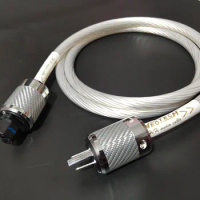 Top NEOTECH OCC silver-plated audiophile HiFi US/EU audio speaker power cord with FURUTECH NCF Freezing process Power plug