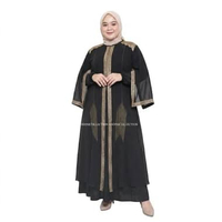Andinicollection Abaya Hitam Jumbo LD 130 - Gamis Hitam Jumbo LD 130 / Abaya Jumbo LD 130 / Gamis Um