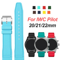 20 21 22mm Rubber Watchband for IWC for Pilot for PORTOFINO for PORTUGIESER Quick Release Strap Sport Bracelet Waterproof Band