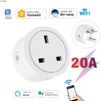 Homekit 16A UK WIFI Smart Socket Plug Adapter Smart Home With apple Siri Alexa Google home cozylife