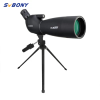 SVBONY SV28 25-75x70 Spotting Scope Powerful Telescope Long Range Large Eyepiece 21mm for Target Shooting Archery+Desktop Tripod