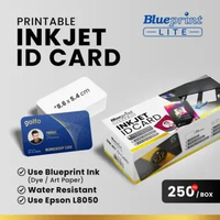KARTU PVC INKJET ID CARD BLUEPRINT POLOS 8,6 X 5,4 CM BLANK CARD