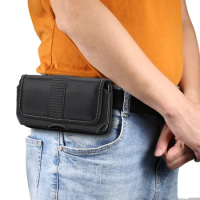 Oxford Men Waist Bag Phone Belt Clip Case Holster Pouch For Google Pixel 6 Pro 5 4 5A 4A 3A XL,Sony Xperia 1 5 10 III L4 L3 XZ3