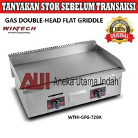 Wintech WTHI-GFG-720A Gas Double-Head Flat Griddle / Gas Griddle Full Flat - Mesin Pemanggang Gas Da