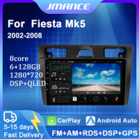 JMANCE For Ford Fiesta Mk VI 5 Mk5 2002 - 2008 Car Radio Multimedia Video Player Navigation GPS Android No 2din 2 din dvd