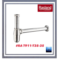 #RASLAND#ท่อน้ำทิ้งกระปุก สเตนเลส ท่อยาว20/35ซม.#RA T911-T35-35