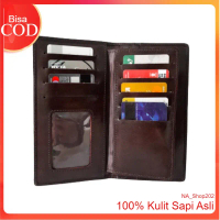 Dompet Panjang Pria Wanita Bahan Kulit Asli - Dompet Panjang Unisex -  Dompet Kulit Asli - Dompet ku
