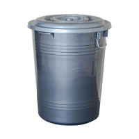 【KEYWAY】聯府銀采儲水桶附蓋86L-1入萬能桶垃圾桶N86