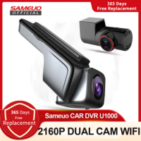 Sameuo U1000 car dvr wifi dash cam 4k Video recorder dash cam front and rear Dashcam Hidden camera 2160P car recorders 24H Park