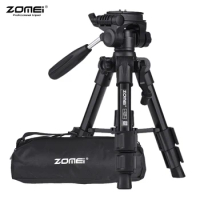 ZOMEI Q100 Camera Tripod 52cm/20" Lightweight Aluminum with Quick Release Plate/ Carry Bag for Canon Nikon Sony DSLR