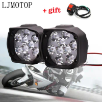 Motorcycle Headlight 6/9LED 10W Light Motorbike Fog Lamp Scooters Spotlight For Ducati MONSTER M 400 600 620 750 900 SS900 998