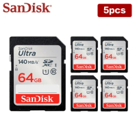 SanDisk SD Card 32GB 64GB 128GB Wholesale SDXC Original High Speed 120MB/S Memory Card Falsh Video Card for Camera Digital