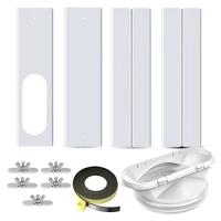 AC Window Kit With 2-In-1 Coupler For Exhaust Hose With 5.0Inch Or 5.9Inch Diameter, Air Conditioner Window Vent Kit