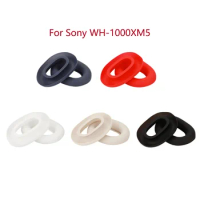 1Pair Silicone Ear Pads For Sony WH-1000XM5 Over Ear Headphones Protector Sweat-Proof and Washable Ear Cushions