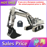 In Stock At 99 Model Store 1/14 Metal K970 Simulation Remote Control Hydraulic Excavator Cablite Model Heavy Mining Excavator