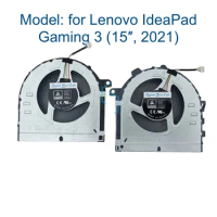 CPU GPU Cooling Fan for Lenovo IdeaPad Gaming 3 15IHU6 15ACH6 Laptop 82K1 82K2 82MG 82MJ, Cooler Fan FNLX FNLY DFS5M325063B1H