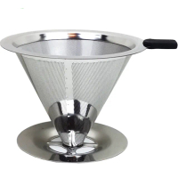 【免濾紙咖啡濾杯】座型雙層316不鏽鋼濾網杯－大號x1/咖啡濾杯(2－4人份)