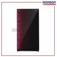 Sharp Kulkas 1 Pintu 184L SJ-X196MG-GB / SJ X196MG / SJ-X196MG-GR - Geometric Design - Tempered Glas