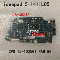 Used For Lenovo ideapad 5-14IIL05 Laptop Motherboard mainboard CPU I5-1035G1 SWG RAM 8G 5B20Y88493 5B20Y88970