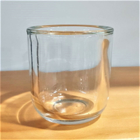 手工蠟燭厚玻璃杯(素底)