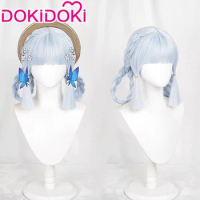 IN STOCK Kamisato Ayaka Wig Game Genshin Impact Cosplay Wig DokiDoki Ayaka Springbloom Missive Cosplay Wig Braid Hair Blue Wig