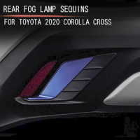 It is suitable for Toyota 2020 corolla cross rear bumper fog lamp decorative strip fog lamp cover frame