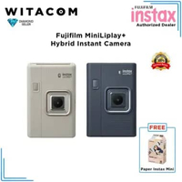 WITACOM - Fujifilm Instax Mini LiPlay+ / Liplay Plus Hybrid Instant Camera - Garansi Resmi Sand Beig
