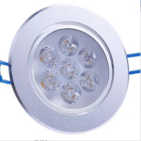 7W Dimmable LED downlight Recessed lamp 110V 220V 230V Ceiling for home energy saving light lights freeship