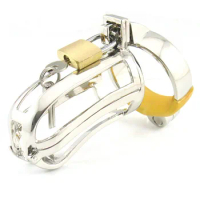 Stainless Steel Chastity Cage Penis Lock BDSM Bondage Sex Toys For Men Cbt Cock Cage Male Chastity Device Cockring Metal CB6000