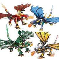 Ninjaedsn Dragons Knight Swordsman Model KAI JAY ZANE Figures Building Blocks Kids Toys Bricks Gift for Children Boys