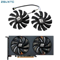 DIY 85mm RX 5700 5500 5600 XT Graphics Cards Fan ​For Powercolor RX 6700XT 6600XT 6600 Fighter Cooling Fa