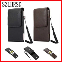 SZLHRSD Belt Clip PU Leather Waist Holder Flip Pouch Case for Blackview A20 OnePlus 6 for Huawei Y6 Prime 2018 Leagoo M9 Pro