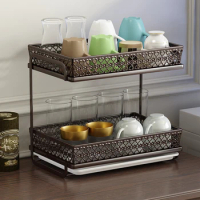 Cup rack Storage rack Water cup rack Storage box Drain glass Tea cup cabinet Table top Nordic coffee cup