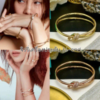 กำไล Tif  Knot ดับเบิ้ลโรวล์ 0ri  ตัวเรือนฝังเพชร sw ar ob sk i สวยมากๆ  ปั้ม (ฟ05,ฟ06) คําแนะนําการ
