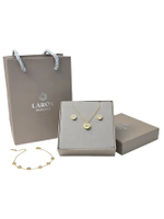 เซ็ตเครื่องประดับผู้หญิงประดับเพชร Cz รุ่น Favor Time สีทอง