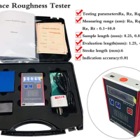 Digital Surface Roughness Tester Portable Surface Profilometer Gauge Meter With Ra Rq 0.05-15.0 Rz Rt 0.1-50.0 Measuring Range