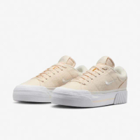 【NIKE 耐吉】休閒鞋 Wmns Court Legacy Lift 女鞋 厚底 增高 椰奶色 米白 餅乾鞋(FZ2606-101)