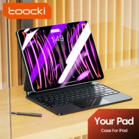 Toocki Magnetic Bluetooth Keyboard Case For iPad Air4 Air5 iPad Pro Smart Connector Wireless Keyboard Smart Cover 11 12.9 inch