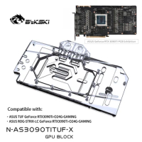 Bykski GPU Water Block Use for ASUS TUF/ROG STRIX LC RTX3090TI O24G GAMING Video Card/Full Cover Copper Radiator N-AS3090TITUF-X