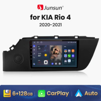 Junsun V1 AI Voice Wireless CarPlay Android Auto Radio for KIA Rio 4 IV FB 2020 - 2021 4G Car Multimedia GPS 2din autoradio
