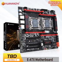 HUANANZHI X99 T8D LGA 2011-3 XEON X99 Motherboard support Intel Dual CPU E5 2696 2678 2676 2666 V3 DDR3 RECC M.2 NVME NGFF