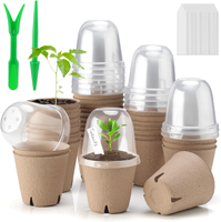 36 Set 3.15 Inch Peat Pots Plant Starters for Seedling with Humidity DomeHerb Seed Starter Pots Kits