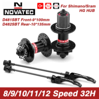 NOVATEC MTB Hub D481SB D482TSB 32 holes mountain bike hub for Shimano Sram 8/9/10/11/12 Speed MTB Disc Brake Hub Mtb Hub 32H